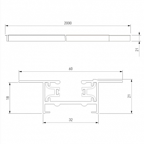 Elektrostandard Track Rail WH Recess a057097