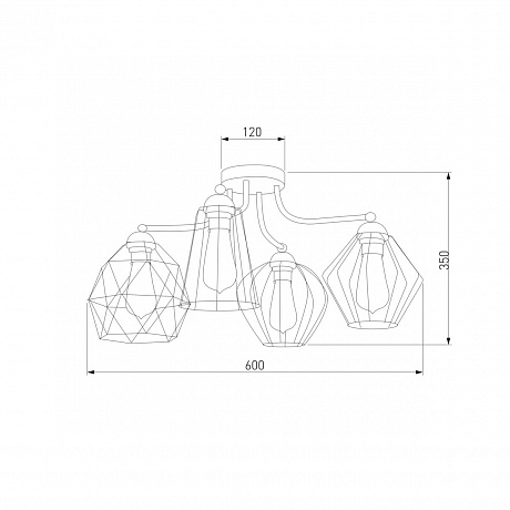 TK Lighting Galaxy 1645 Galaxy 4