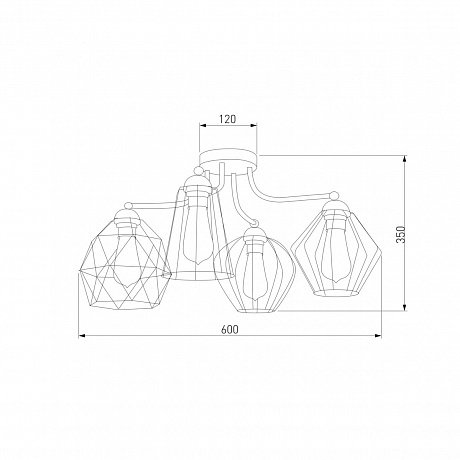 TK Lighting Galaxy 1645 Galaxy 4