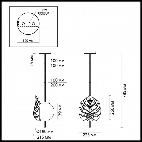 Odeon Light Jungle 4864/1