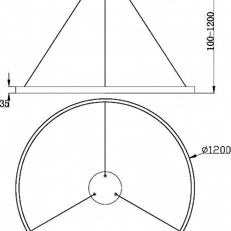 Maytoni Rim MOD058PL-L65BS3K