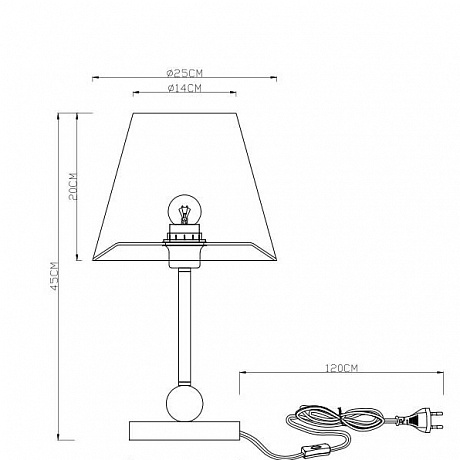 Arte Lamp Elba A2581LT-1CC