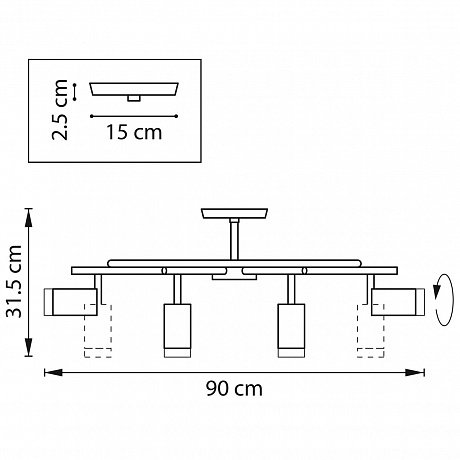 Lightstar Rullo LR7183180