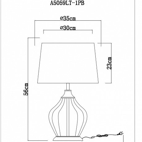 Arte Lamp Baymont A5059LT-1PB