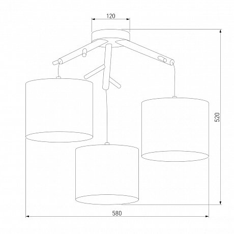 TK Lighting Albero 6553 Albero White