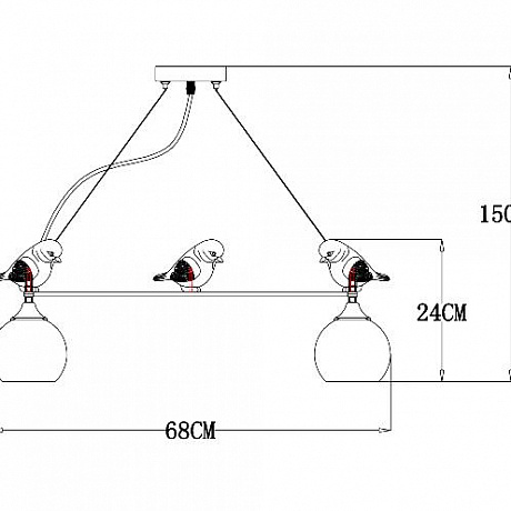 Arte Lamp Gemelli A2150SP-5WG