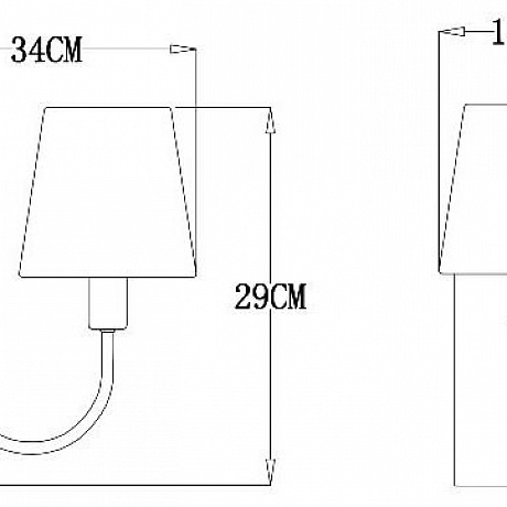 Arte Lamp Gracie A7301AP-1PB