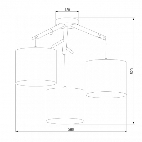 TK Lighting Albero 6553 Albero White