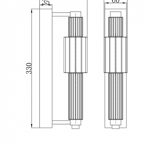 Maytoni Verticale MOD308WL-L9GN3K