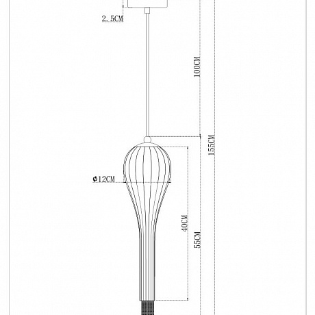 Arte Lamp Waterfall A1577SP-1GO