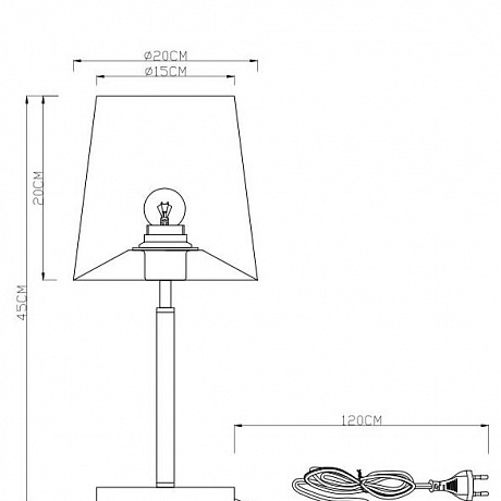 Arte Lamp Rodos A2589LT-1SS