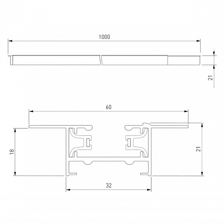 Elektrostandard Track Rail BK Recess a057091