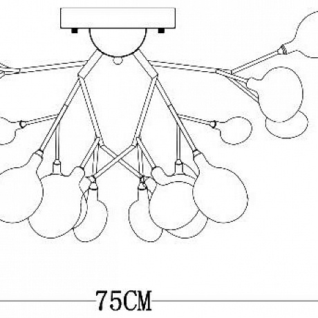 Arte Lamp Candy A7274PL-27WH