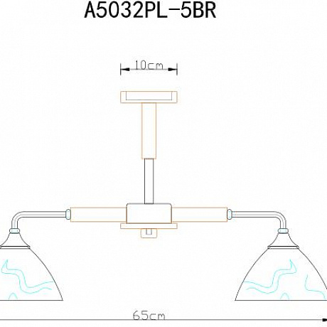 Arte Lamp Matthew A5032PL-5BR