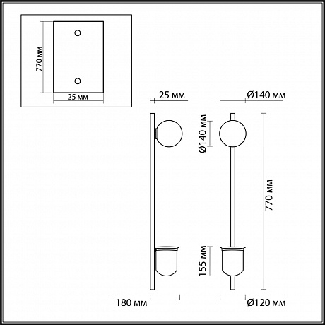 Odeon Light Flower 4682/1WB